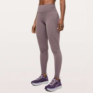 NWT Lululemon Get in Line SHR Tight 28" Women's 4 Purple Legging Stretch LW5DBXS